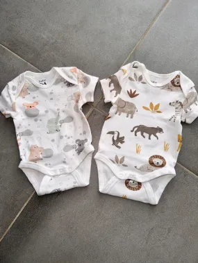 Lot de 2 body 1 mois - C&A - Naissance - 0 mois  | Beebs