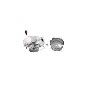 Pack Moulin à Légumes N°5 Acier Etamé - Grille Ø 4 mm Tellier